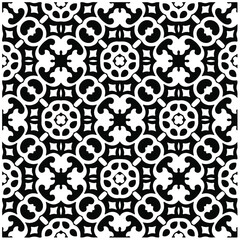 Vector geometric seamless pattern.Modern geometric background with abstract shapes.Monochromatic Repeating Patterns.Endless abstract texture.black and white image for design.