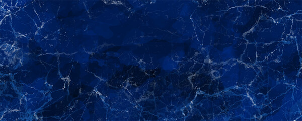 Vector watercolor texture. Blue marble. Granite. Stone. Hand drawn dark blue abstract vector illustration for background, cover, interior decor and other users. Grunge surface. Template for design.