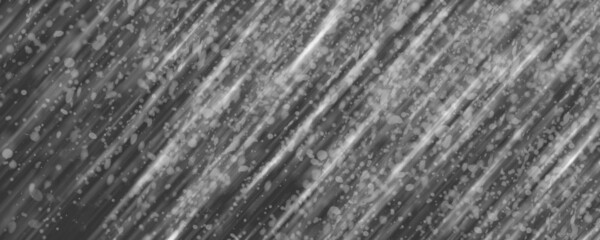 Snowfall texture. Snowflakes. Hand drawn grey watercolor abstract Christmas illustration for background, cover, interior decor and other users. Monochrome snow template for design.
