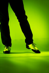 Man dancer dancing shoes