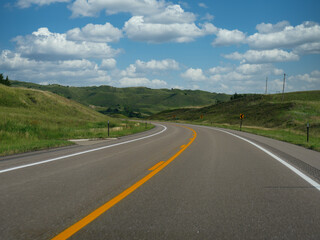 Fototapeta na wymiar Beautiful landscape along Highway 183 in Nebraska, USA.