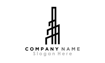 building skyscraper vector logo