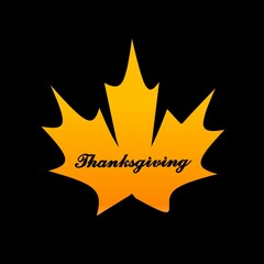 thanksgiving celebration in november with orange leaves