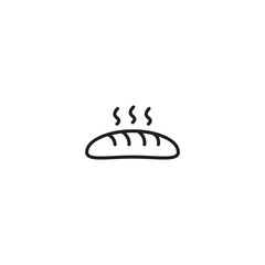 bread icon, bread sign vector