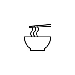 Noodle icon, Noodle sign vector