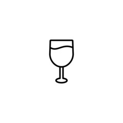 cocktail icon, glass icon vector