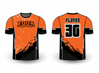 All sports team jersey design with an elegant edgy and wild look for all your casual, fashion, and sportswear