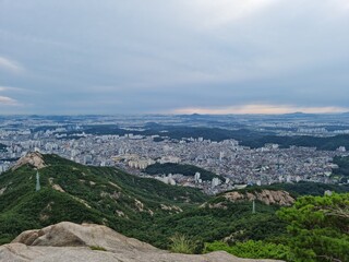 view from the top of the mountain