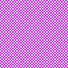 Checkerboard with very small squares. Mint and Magenta colors of checkerboard. Chessboard, checkerboard texture. Squares pattern. Background.