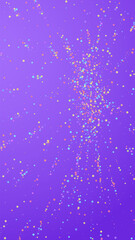 Festive brilliant confetti. Celebration stars. Col