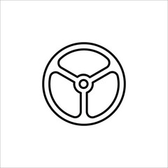 car steering icon vector template on white background eps 10