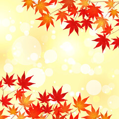 紅葉、もみじ、秋の風景、アブストラクト