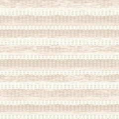 Minimal ecru jute plain horizontal stripe texture pattern. Two tone washed out beach decor background. Modern rustic brown sand color design. Seamless striped distress shabby chic pattern. 
