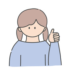 いいねのポーズ_女の子