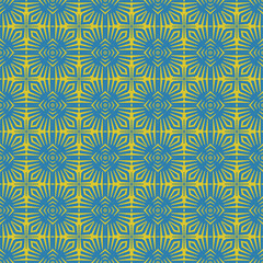 Abstract seamless pattern with various shapes. Geometric pattern for fabric. Textile background.