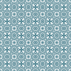 Fototapeta premium Abstract seamless pattern with various shapes. Geometric pattern for fabric. Textile background.