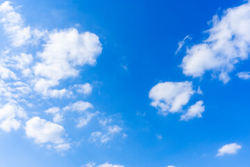 Naklejka na ściany i meble 青空と雲の背景素材_p_11