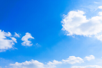 Naklejka na ściany i meble 青空と雲の背景素材_p_12