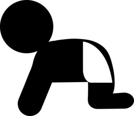 vector baby icon. sign design on white background..eps