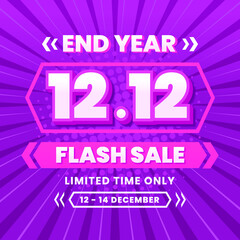 1212 sale promo poster design template