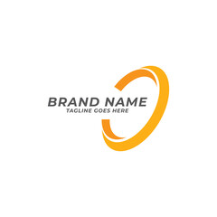 circle logo with modern style vector template.