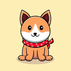 Little dog logo design template