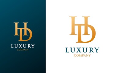 Simple HD Initial logo typography. logo templates.