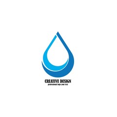 water drop logo design icon template vector illustration
