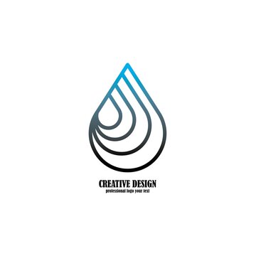 water drop logo design icon template vector illustration
