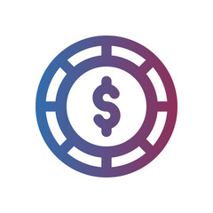 a set of gradient style e-commerce icons