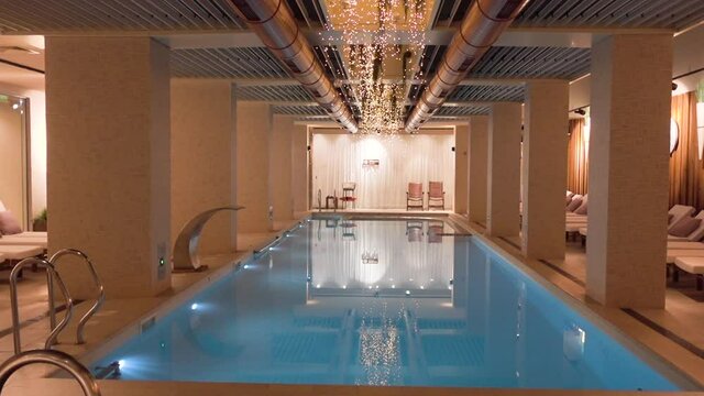 Pool inside a luxury hotel apartment