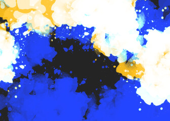 BLUE WHITE BLACK AND YELLOW WATERCOLOR PAINTING ILLUSTRATION BACKGROUND.jpg