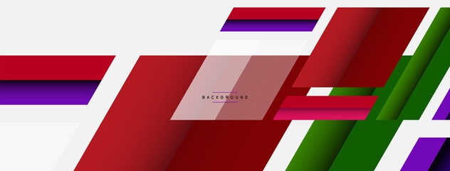 Obraz premium Background. Geometric diagonal square shapes and lines abstract composition. Vector illustration for wallpaper banner background or landing page