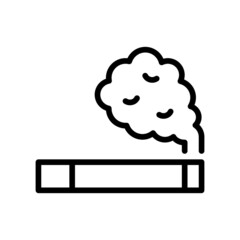 Smoking Icon, Line style icon vector illustration, Suitable for website, mobile app, print, presentation, infographic and any other project.