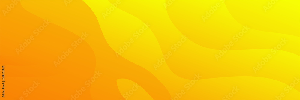 Aufkleber Modern colorful orange yellow wide banner background. Abstract background for banner design. Web banner, texture, and header for website. Vector abstract graphic design pattern background template.