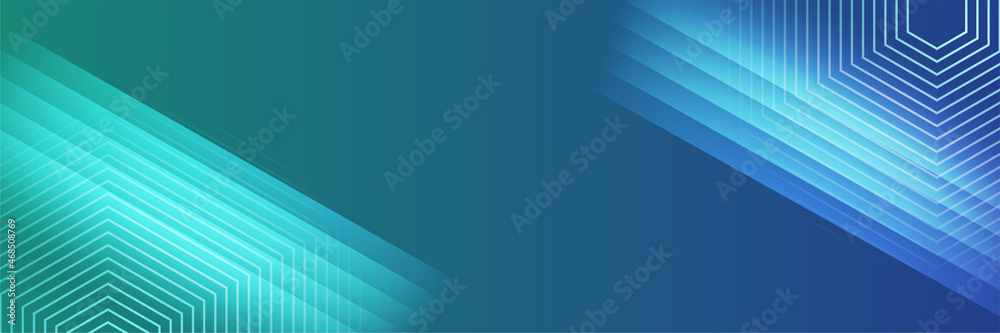 Leinwandbilder Modern colorful technology wide banner background. Abstract background for banner design. Web banner, texture, and header for website. Vector abstract graphic design banner pattern background template