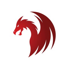 Fototapeta premium Dragon logo images illustration