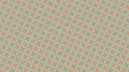 Circle and diamond abstract, Flower abstract