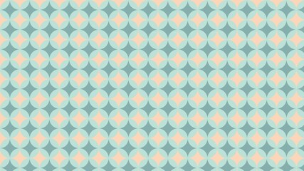 Circle and diamond abstract, Flower abstract