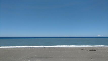 beach in the morning