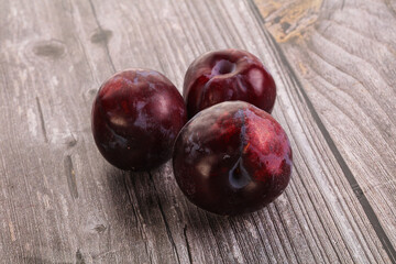 Ripe and sweet purple plum