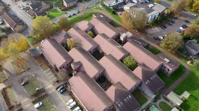 Canterbury City Council office building drone fly over dolly forward