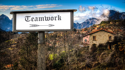 Street Sign to Teamwork