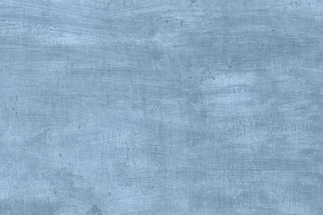 Fototapeta premium Trendy light blue abstract art color texture background with traces, brushstrokes and spots of paint. Year color concept