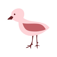Sketch of a bird. Doodle style. Vector isolated element for design. 