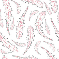 Abstract floral illustration. Vector seamless pattern.