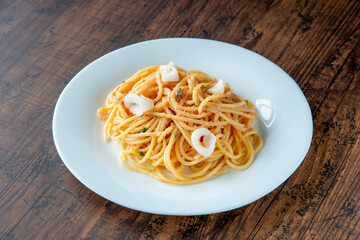 イカとタラコのパスタ