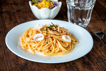 イカとタラコのパスタ