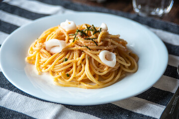 イカとタラコのパスタ