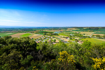 Fototapeta na wymiar Landscape seen from Lautrec village